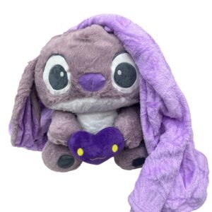 PELUCHE CON MANTA STITCH 40CM