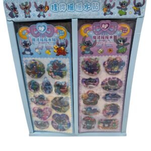STICKERS DE AGUA STITCH X12 PLANCHAS