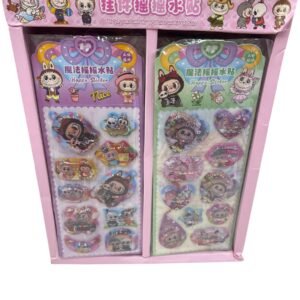 STICKERS DE AGUA LABUBU X12 PLANCHAS