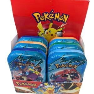 CAJA CARTAS POKEMON EN LATA X6