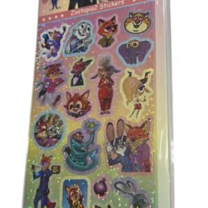 STICKERS HOLOGRAFICOS ZOOTOPIA X12PLANCHAS