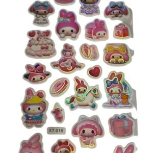 STICKERS MY MELODY 3D X12 PLANCHAS