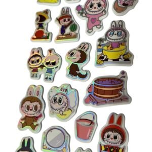 STICKERS LABUBU 3D X12 PLANCHAS