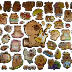 STICKERS CAPYBARA 3D X20 PLANCHAS