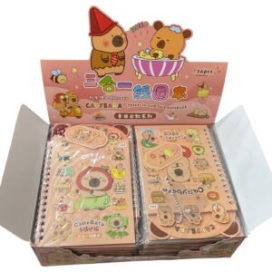 LIBRETA ESPIRALADA CON STICKERS CAPYBARA X24U.